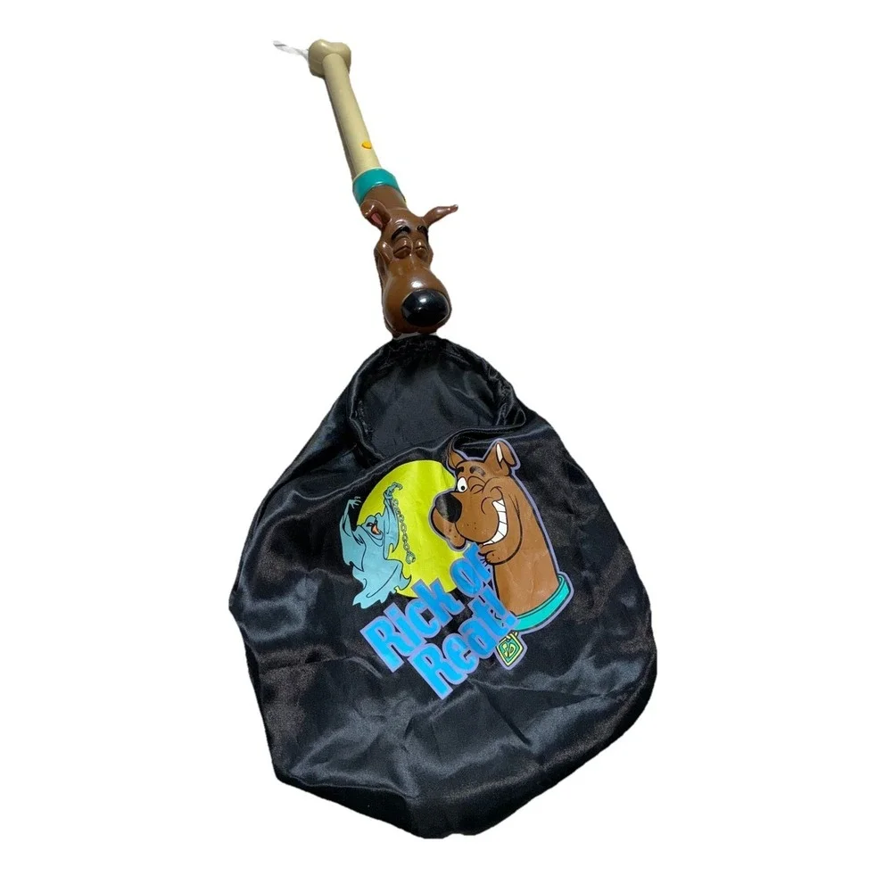 Vintage Scooby-Doo Talking Halloween Candy Bag Rick Or Reat Gemmy 2000 WORKS